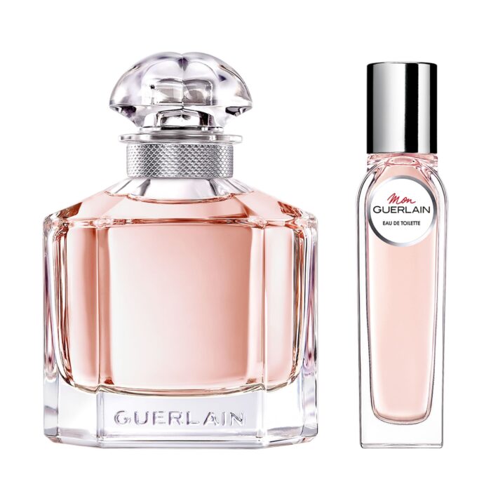 Guerlain Mon Guerlain 100ml EDT W/ Free Pursespray 100ml Edt & 15ml Edt  Guerlain Giftset For Her