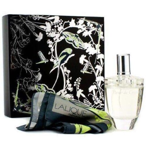 Lalique  Fleur de Cristal 100ml edp 100ml edp with free Laique Scarf  Lalique Giftset For Her