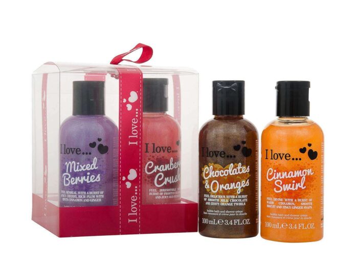 I Love Bubble Bath Giftset 4 x 100ml Bubblebaths  My Perfume Shop Giftset For Her