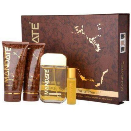 Mandate Super Value Giftset 100ml edt, 15ml edt, showergel and aftershave Mandate For Him