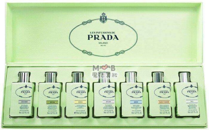 Prada Les Infusions De Prada Mini Gift Set (7) 7*8ml mini  Prada Giftset For Her